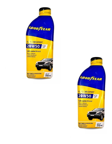 2 Pz Aceite Good Year 950ml. 4t - Sae 20w-50 Mineral