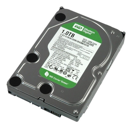 Imagen 2 de 2 de Disco duro interno Western Digital WD Caviar Green WD10EARS 1TB verde