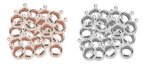 200pcs Agujero Grande Loop Beads Pulsera Collar Pendientes
