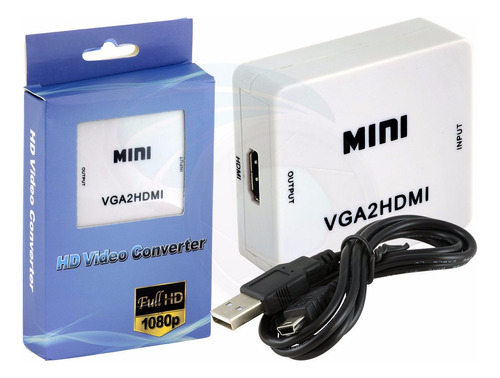 Mini Vga2hdmi Hd Video Converteridor Full Hd