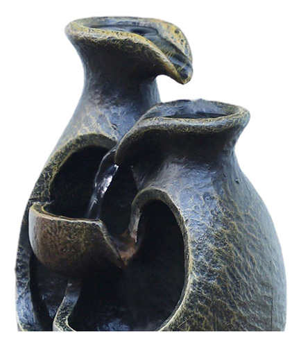 Mini Fonte Ornamental Cachoeira Interna Usb Artesanato