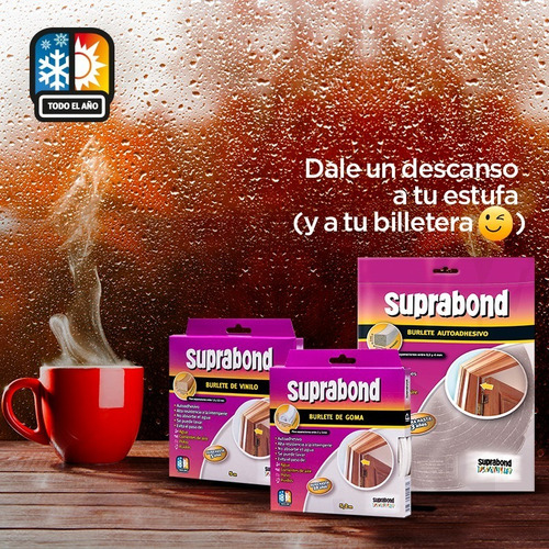 Burlete Autoadhesivo De Goma Espuma Doble Espesor Gris X 3