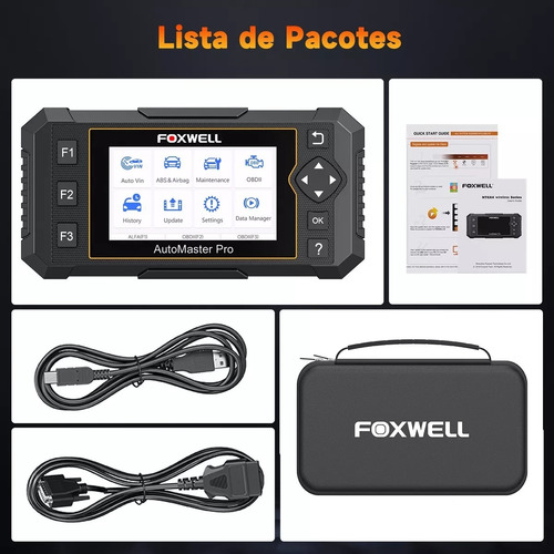 Scanner Automotivo Foxwell Nt650 Atualização Wife Original