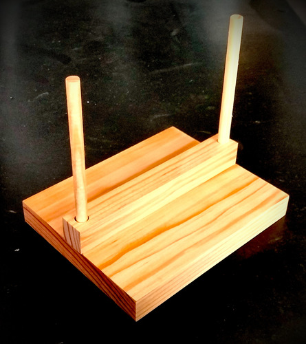 Servilletero De Madera Minimalista Rústico Natural