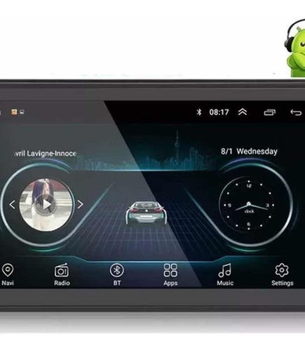 Auto Radio De 7 Pulgadas Android, Gps Wifi Bluetooth No Cd