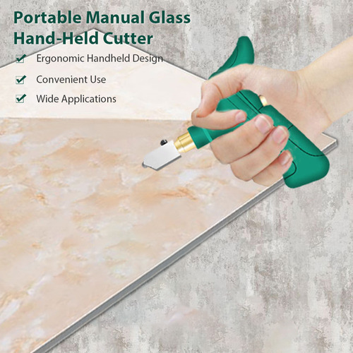 Cortador Manual Portátil Para Vidrio Y Azulejos Con 2 Cabeza