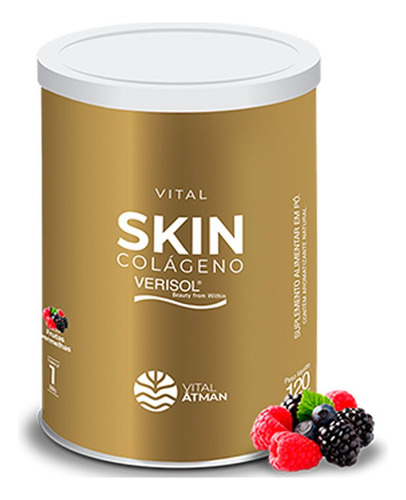 Vital Skin Colágeno Verisol - 120g Frutas Vermelhas