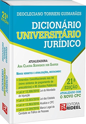 Dicionário Universitário Jurídico - Deocleciano Torrieri