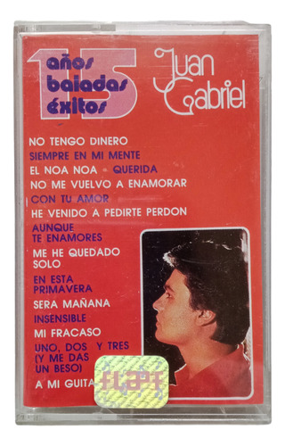 Juan Gabriel 15 Años Baladas Éxitos Cassette 