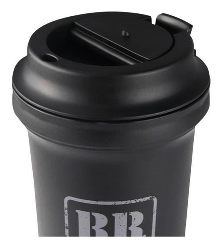 Copo Para Viagem Guaíba Br Force Anti Vazamento 450ml Cor Preto Liso