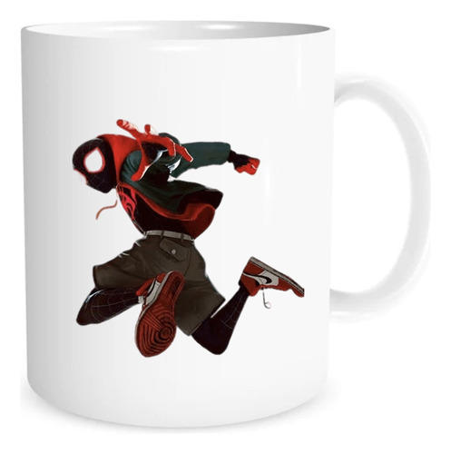 Taza Café 11 Oz Regalo Spider Man Spider Verso Miles Morales