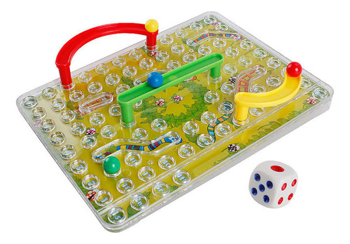 Traditional Durable Snakes Ladders Family Board Game Toy For