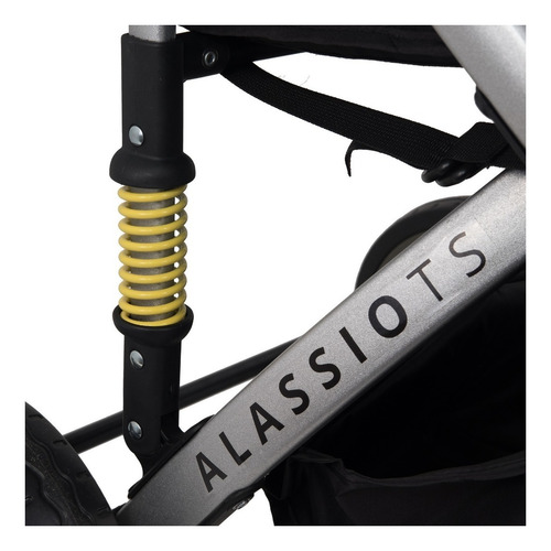 Imagen 5 de 6 de Cochecito de paseo travel system Belluno Baby Alassio TS gris con chasis color plateado