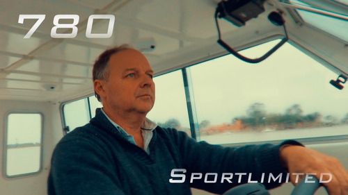 Imagen 14 de 15 de Lancha Tracker Cabinada Baader Track 780 Trabajo, Transporte