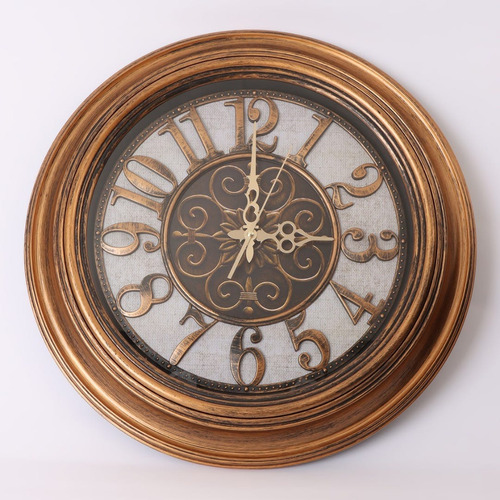 Reloj Pared 50 Cms Diá. Grande Elegante Funcional Decorativo