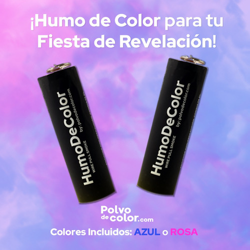 Duosmoke Gender Reveal- Humo De Color 1 Escape- Polvodecolor