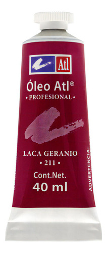 Oleo Atl T-14 Tubo De 40 Ml Color A Escoger Pintura Color 211 Laca Geranio