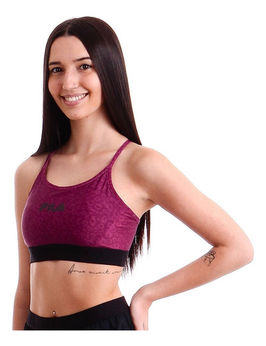 Top Deportivo Fila Femenino Mujer Train Elastic Il - Btu