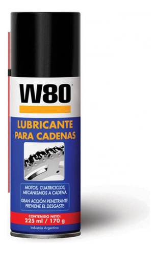 Lubricante Spray P/cadenas 225ml W80 G P