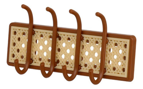 1/6 Ganchos Para Abrigos De Casa De Muñecas, Marrón