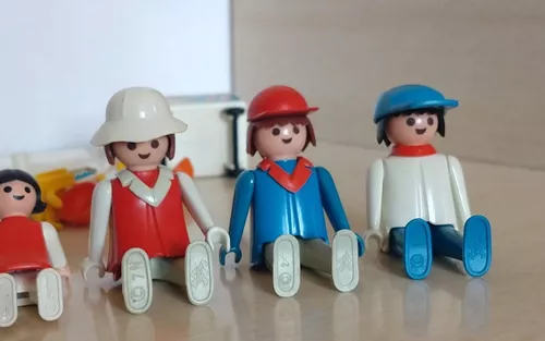 Lote Playmobil Sorveteiro Crianças Bonecos Geobra Trol