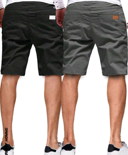 Manfinity Homme Hombres 2 Piezas Shorts Con Cordón Con Diseñ