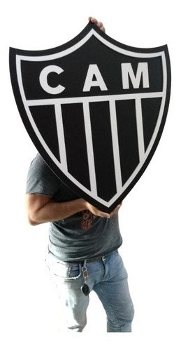 Escudo Atlético-mg 60cm Em Mdf Alto Relevo | Parcelamento sem juros Escudo Atlético-mg 60cm Em Mdf Alto Relevo | Parcelamento sem juros