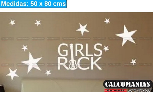 Vinilo Decorativo Girls Rock    