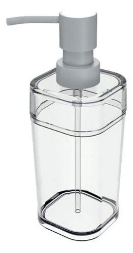 Dispenser Porta Sabonete Liquido 290 Ml Banheiro Splash Coz Cor Cristal