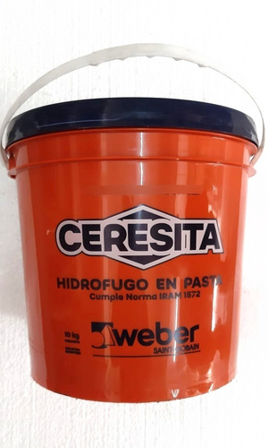 Ceresita Weber Adtivo Hidrófugo En Pasta Balde X 10 Kg Cuota