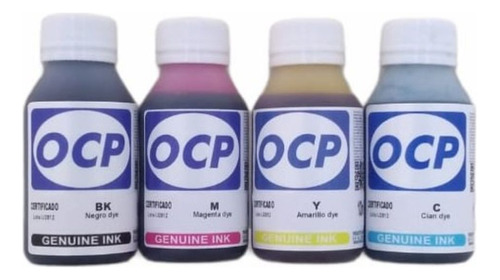 Tinta Alemana Ocp Para Epson Ecotank L3210 L3250 4x100ml