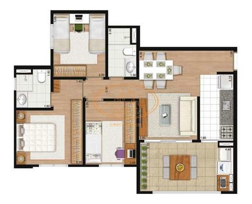 Apartamento Com 3 Dormitório(s) Localizado(a) No Bairro Santana Em São Paulo / São Paulo - 7166:912840