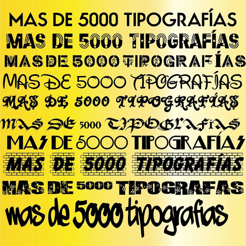 Tipografias Mas De 5000