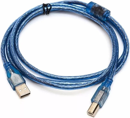 Cable 1.8 Usb   Blindado Azul Para Todas Las  Impresoras