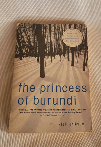 The Princess Of Burundi Kjell Eriksson Minotaur Books