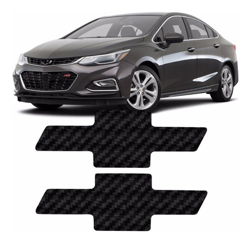 Par Adesivo Emblema Fibra De Carbono Cruze Hatch Sedan 2017