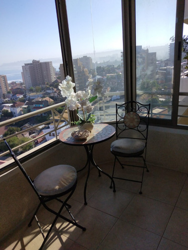 Hermoso Departamento En Viña Del Mar, Con Espectacular Vista