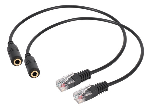 Cable De Conector Rj9 De 2 Unidades De 3.5 Mm A Conector Cis