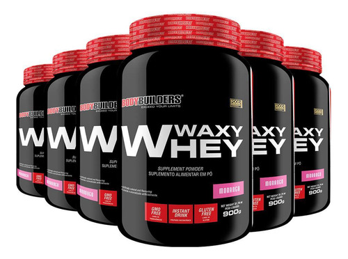 Kit 6x Whey Protein Waxy Whey 900g - Bodybuilders