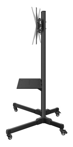 Soporte Steren STV-150 de piso para TV/Monitor de 19" a 83" negro mate