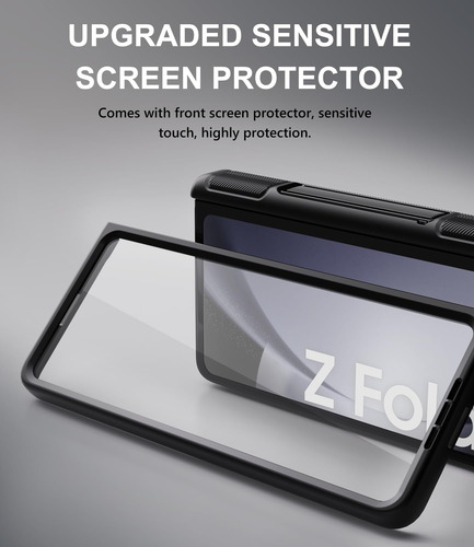 Capa Para Samsung Galaxy Z Fold 5 Sixbox Com Suporte E Cartã