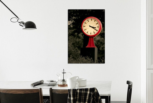 Vinilo Decorativo 40x60cm Reloj Pared Mano Hora Tiempo M5