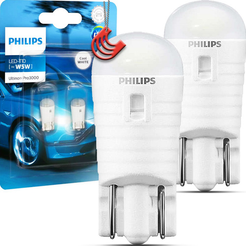 Imagem 1 de 5 de Lampada Led Philips Pingo Lanterna 6000k Branca T10 W5w