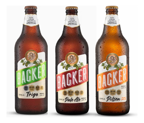 Kit Cervejas Backer Com 03 Sabores Exclusivos