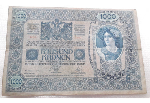 Billete 1.000 Coronas Austria Tausend Kronen Janner 1902