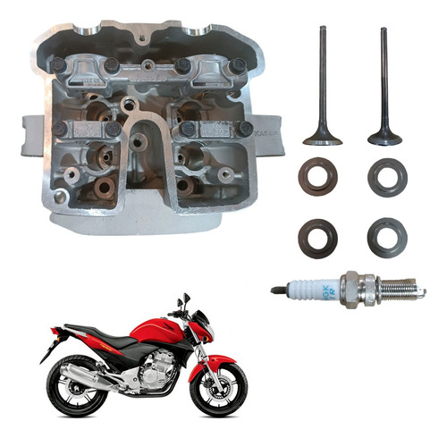 Cabeçote Cb300 Xre300 2009 A 2012 Kit Vela Fina Original