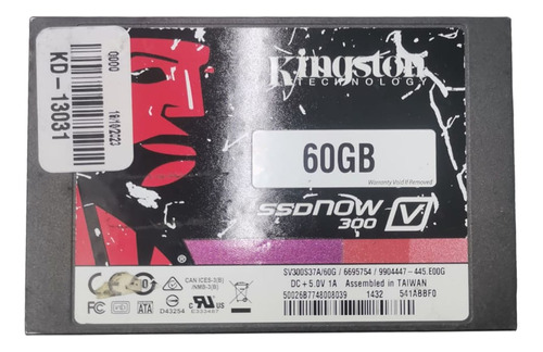 Producto Usado Disco 2.5  Kingston Sv300s37a/60gb -rm