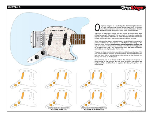 Toneshaper Kit Cableado Guitarra Para Fender Mustang