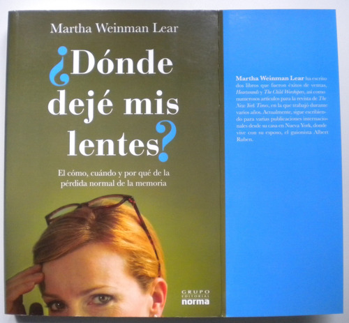 Weinman Lear Martha / ¿dónde Dejé Mis Lentes?  ...la Memoria