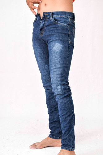 Pantalones Jeans Strech Caballeros Bota Tubo Skyni